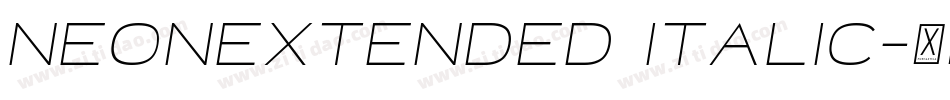 NeonExtended Italic字体转换
